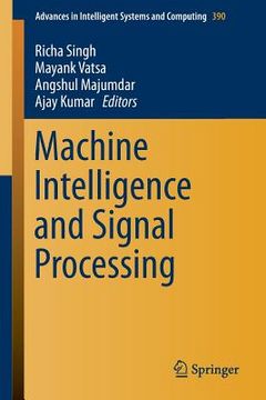 portada Machine Intelligence and Signal Processing (en Inglés)
