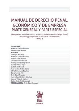 portada Manual de Derecho Penal, Económico y de Empresa Parte General y Parte Especial t