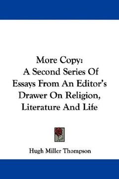 portada more copy: a second series of essays from an editor's drawer on religion, literature and life (en Inglés)