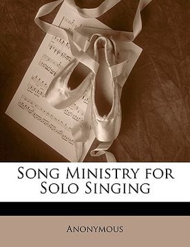 portada song ministry for solo singing (en Inglés)