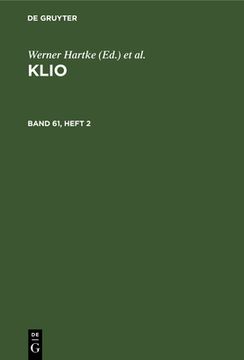 portada Klio. Band 61, Heft 2 (en Alemán)