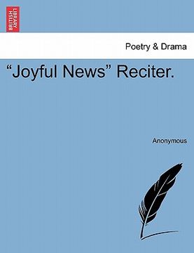 portada "joyful news" reciter. (in English)