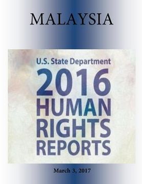 portada MALAYSIA 2016 HUMAN RIGHTS Report (en Inglés)