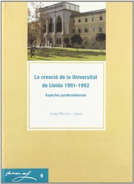 portada creacio de la universitat de lleida 1991-1992