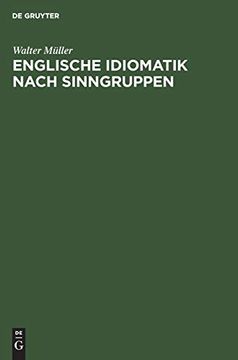 portada Englische Idiomatik Nach Sinngruppen (German Edition) [Hardcover ] (en Alemán)