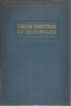 portada Tablas Sinópticas De Minerales Para El Estudio Y Clasificación De Los Mismos.