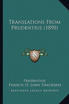 portada translations from prudentius (1890) (en Inglés)