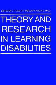 portada theory and research in learning disabilities (en Inglés)