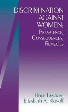 portada discrimination against women: prevalence, consequences, remedies (en Inglés)