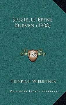portada spezielle ebene kurven (1908) (en Inglés)
