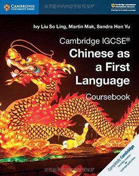 portada Cambridge Igcse® Chinese as a First Language Cours (Cambridge International Igcse) (en Chino)