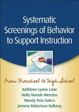 portada systematic screenings of behavior to support instruction