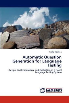 portada automatic question generation for language testing (en Inglés)