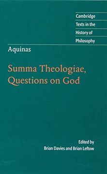 portada Aquinas: Summa Theologiae, Questions on god Hardback (Cambridge Texts in the History of Philosophy) (en Inglés)