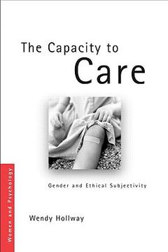 portada the capacity to care: gender and ethical subjectivity (en Inglés)