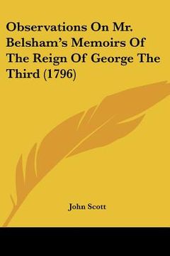 portada observations on mr. belsham's memoirs of the reign of george the third (1796) (in English)