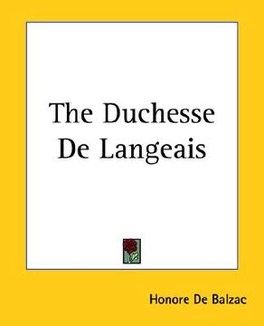portada the duchesse de langeais (en Inglés)