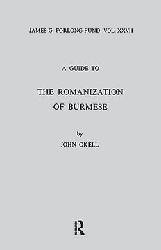 portada A Guide to the Romanization of Burmese (en Inglés)