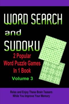 portada Word Search and Sudoku Volume 3: 2 Popular Puzzle Games in 1 Book