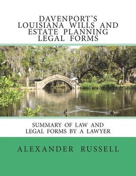 portada Davenport's Louisiana Wills And Estate Planning Legal Forms (in English)