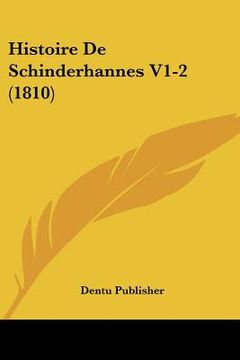 portada Histoire De Schinderhannes V1-2 (1810) (in French)