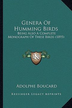 portada genera of humming birds: being also a complete monograph of these birds (1895) (in English)