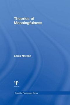 portada Theories of Meaningfulness (Scientific Psychology Series) (en Inglés)