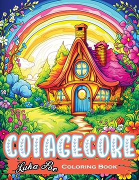 portada Cottagecore: A Coloring Book-Escape to Simplicity and Immerse Yourself in the Rustic Charm of Countryside Living (en Inglés)