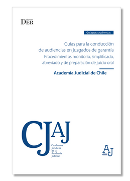 portada Guías Para la Conducción de Audiencias en Juzgados de Garantía