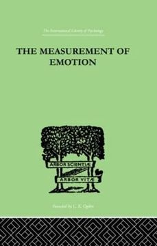 portada The Measurement of Emotion (en Inglés)