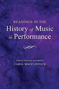 portada Readings in the History of Music in Performance (en Inglés)