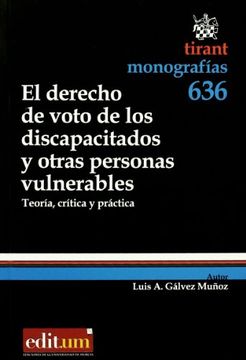 portada El derecho de voto de los discapacitados y otras personas vulnerables