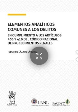 portada Elementos Analíticos Comunes a los Delitos (in Spanish)