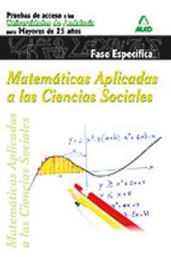 portada Matematicas ccss (Andalucía) - p.e. - acceso univ. mayores 25 años (Andalucia (mad))