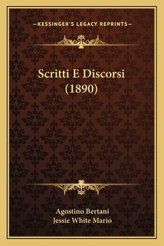 portada Scritti E Discorsi (1890) (en Italiano)