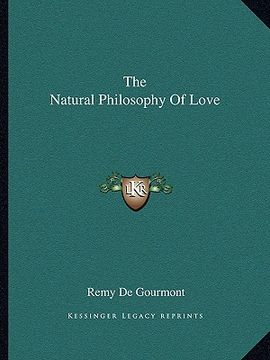 portada the natural philosophy of love (en Inglés)