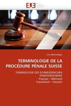 portada Terminologie de La Procedure Penale Suisse