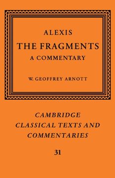 portada Alexis: The Fragments Paperback (Cambridge Classical Texts and Commentaries) (en Inglés)