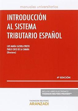 portada Introducción al sistema tributario español (4 ed. 2016) (Manuales)