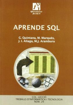 portada Aprende SQL (Treballs d'Informàtica i Tecnologia)