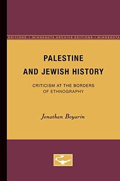 portada Palestine and Jewish History: Criticism at the Borders of Ethnography [Idioma Inglés] (en Inglés)