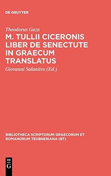 portada M. Tullii Ciceronis Liber de Senectute in Graecum Translatus (en Inglés)