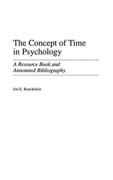 portada The Concept of Time in Psychology: A Resource Book and Annotated Bibliography (en Inglés)