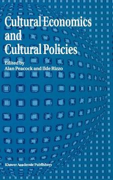 portada cultural economics and cultural policies (en Inglés)