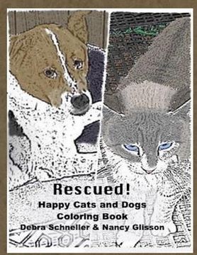 portada Rescued!: Happy Cats and Dogs Coloring Book (en Inglés)
