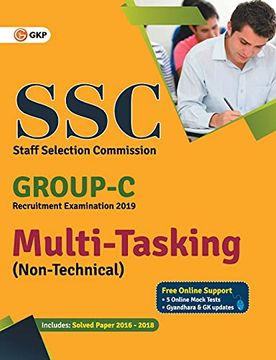 portada Ssc 2019 Group c Multi-Tasking (Non Technical) - Guide (in English)
