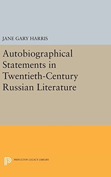portada Autobiographical Statements in Twentieth-Century Russian Literature (in English)