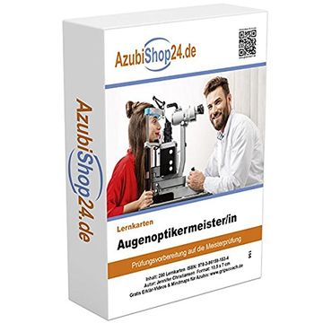 portada Azubishop24. De Basis-Lernkarten Augenoptikermeister/In. Prüfungsvorbereitung (en Alemán)
