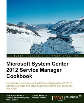 portada microsoft system center service manager 2012 cookbook (en Inglés)