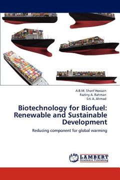 portada biotechnology for biofuel: renewable and sustainable development (en Inglés)